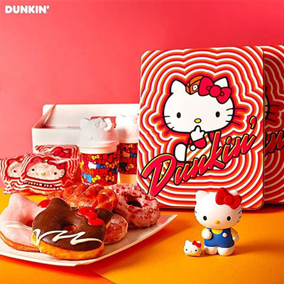 草莓季、凯蒂猫季！DUNKIN DONUTS X 凯蒂猫草莓系列产品！